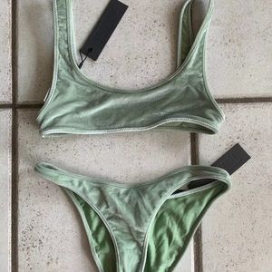 NWT Triangl Velvet Swim Bikini
